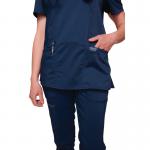 Cherokee Revolution Mock Wrap Top Navy S CHWW610NAVYS WIS25467