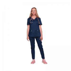 Cherokee Revolution Mock Wrap Top Navy 2XS CHWW610NAVYXXS WIS25470
