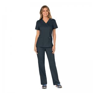 Cherokee Revolution Mock Wrap Top Pewter 3XL CHWW610PEWT3XL WIS25472