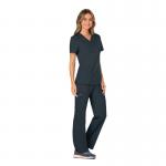 Cherokee Revolution Mock Wrap Top Pewter XL CHWW610PEWTXL WIS25476