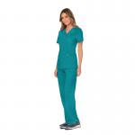 Cherokee Revolution Mock Wrap Top Teal Blue M CHWW610TEALM WIS25490