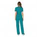 Cherokee Revolution Mock Wrap Top Teal Blue S CHWW610TEALS WIS25491