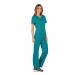 Cherokee Revolution Mock Wrap Top Teal Blue S CHWW610TEALS WIS25491