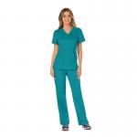 Cherokee WW610 Revolution Mock Wrap Top Teal Blue XXS CHWW610TEALXXS WIS25494