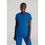 Skechers Slip-ins Serene Knit Scrub Top: Professional Comfort for Healthcare Professionals Royal Blu WIS27099