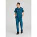 Skechers Slip-ins Flex Knit Scrub Top - Professional Comfort for Healthcare Heroes Bahama Blue XS WIS28106