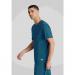 Skechers Slip-ins Flex Knit Scrub Top - Professional Comfort for Healthcare Heroes Bahama Blue S WIS28107
