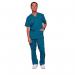 Cherokee Revolution V-Neck Scrub Top Carib Blu M CHWW670CARIM WIS29134