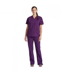 Dickies Signature V-neck Scrub Top Eggplant 2XL CH86706EGGP2XL
