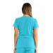 Skechers Reliance Womens V-neck Scrub Top Turquoise S SK102TURQS WIS36631