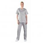Work in Style Smart Scrub V-Neck Scrub Top PGrey L 434NPHPGRYL WIS38821