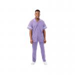 Work in Style PHILZ Male Healthcare Tunic Lilac with White Trim Size 42 inch PHILZLILAWHIT42 WIS43870