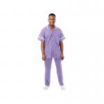 Work in Style PHILZ Male Healthcare Tunic Lilac with White Trim Size 46 inch PHILZLILAWHIT46 WIS43876