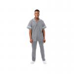 Work in Style PHILZ Male Healthcare Tunic Storm Grey with White Trim Size 38 inch PHILZSTORWHIT38 WIS44932