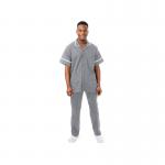 Work in Style PHILZ Male Healthcare Tunic Storm Grey with White Trim Size 40 inch PHILZSTORWHIT40 WIS44935