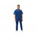 Work in Style PHILZ Male Healthcare Tunic Bugatti Blue with White Trim Size 46 inch PHILZBUGAWHIT46 WIS47497