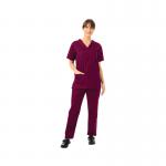 434NPH Unisex Smart Scrub Top Maroon Size 3XL 434NPHMARO3XL WIS50095