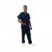 334LW Unisex Lightweight Scrub Top Navy Size L 334LWNAVYL WIS55276
