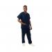 334LW Unisex Lightweight Scrub Top Navy Size S 334LWNAVYS WIS55282