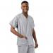 Unisex Lightweight Scrub Top Pale Grey S 334LWGREYS WIS56995