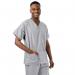 Unisex Lightweight Scrub Top Pale Grey XS 334LWGREYXS WIS57001