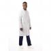 Work in Style Prof Unisex Laboratory Coat White 46 EEUNCWHIT46 WIS60688