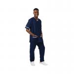 534LW V Neck Lightweight Scrub Top with Trim Navy 3XL 534LWNAVYWHIT3XL WIS77635