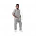 534LW V Neck Lightweight Scrub Top with Trim Pale Grey L 534LWPGRYWHITL WIS77643