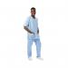534LW V Neck Lightweight Scrub Top with Trim Sky 3XL 534LWSKYYWHIT3XL WIS77656