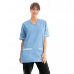 534LW V Neck Lightweight Scrub Top with Trim Ceil XL 534LWCEILWHITXL WIS78081