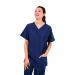 Key Scrubs KEYTU100 Eco Stretch Atlantic Scrub Top Navy Size 2XL KEYTU100NAVY2XL WIS82024
