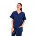 Key Scrubs KEYTU100 Eco Stretch Atlantic Scrub Top Navy Size M KEYTU100NAVYM WIS82029