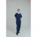 Key Scrubs Eco Stretch Atlantic Scrub Top Navy M KEYTU100NAVYM WIS82029