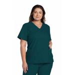 Cherokee Originals Ultra Female V-neck Scrub Top: Professional Comfort for Healthcare Professionals WIS88562