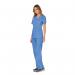 Cherokee Revolution Mock Wrap Top Ceil Blue XL CHWW610CEILXL WIS94284