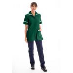Work Style Womens Nursing Tunic Bottle GreenWhite 32 DVDTRBOTTWHT32 WISE20648