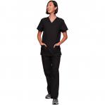 Cherokee Originals Unisex Medical Scrub Set - Comfortable, Practical Healthcare Uniform Black 4XL WISWW530CB4XL
