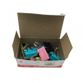 Clipper Foldback Clip 19mm Assorted Pack of 10 WS22490 WS22490