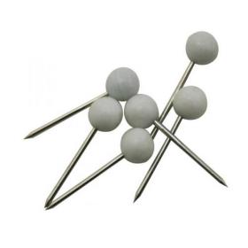 Map Pins White (Pack of 100) 26871