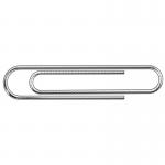 The picture shows a pack of 100 giant-sized, serrated paperclips made of unbranded silver-colored metal. Each paperclip measures 73mm in length. They are neatly stacked on top of each other and ready to be used for organizational or paper-holding purposes.