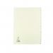 A4 White A-Z Polypropylene Index WX01351 WX01351