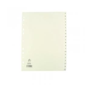 A4 White A-Z Polypropylene Index WX01351 WX01351