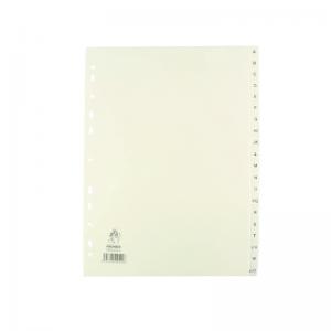 Photos - File Folder / Lever Arch File A4Tech A4 White A-Z Polypropylene Index WX01351 WX01351 