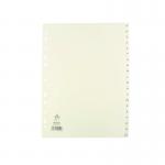 A4 White A-Z Polypropylene Index WX01351 WX01351