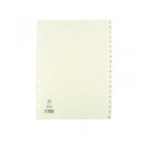 A4 White A-Z Polypropylene Index WX01351 WX01351