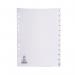 A4 White 1-12 Polypropylene Index WX01354 WX01354