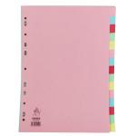 A4 Manilla Divider 15-Part Pink with Assorted Tabs WX01516 WX01516