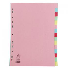 A4 Manilla Divider 15-Part Pink with Assorted Tabs WX01516 WX01516