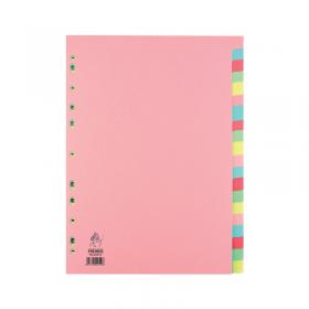 A4 Manilla Divider 20-Part Pink with Assorted Tabs WX01517 WX01517