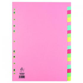 A4 Manilla Divider 20-Part Pink with Assorted Tabs WX01517 WX01517